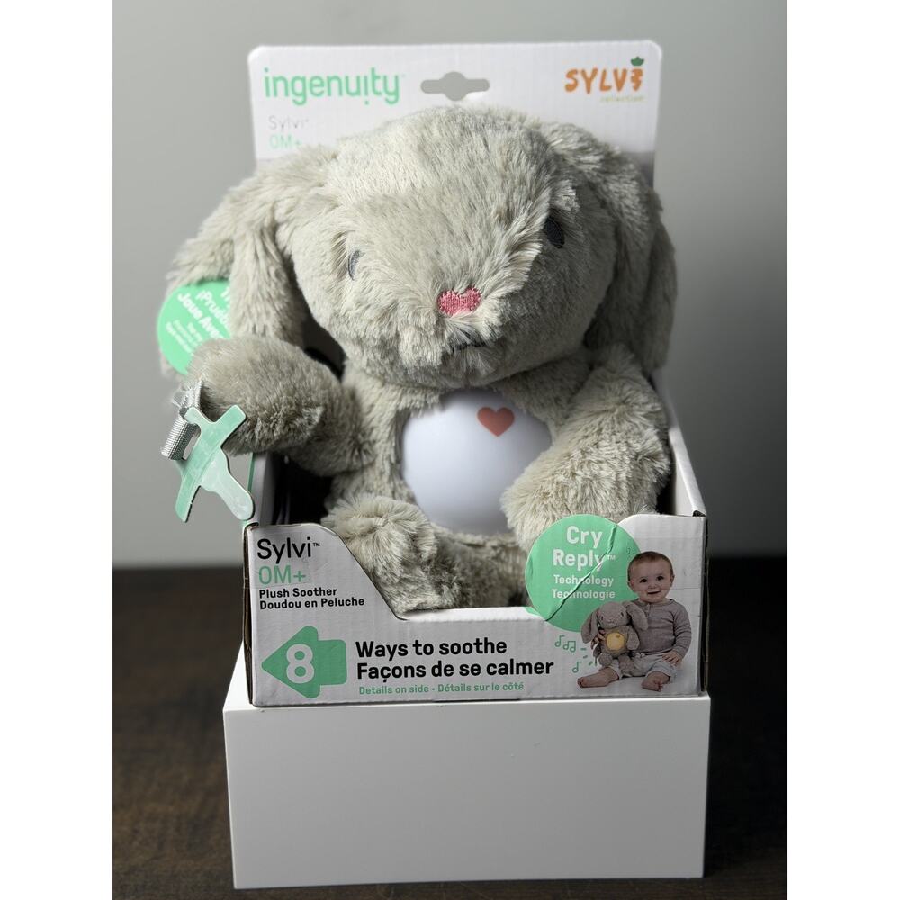 Ingenuity Sylvi Plush Soother Activates Cries, Motion, Lights, Music, Attaches